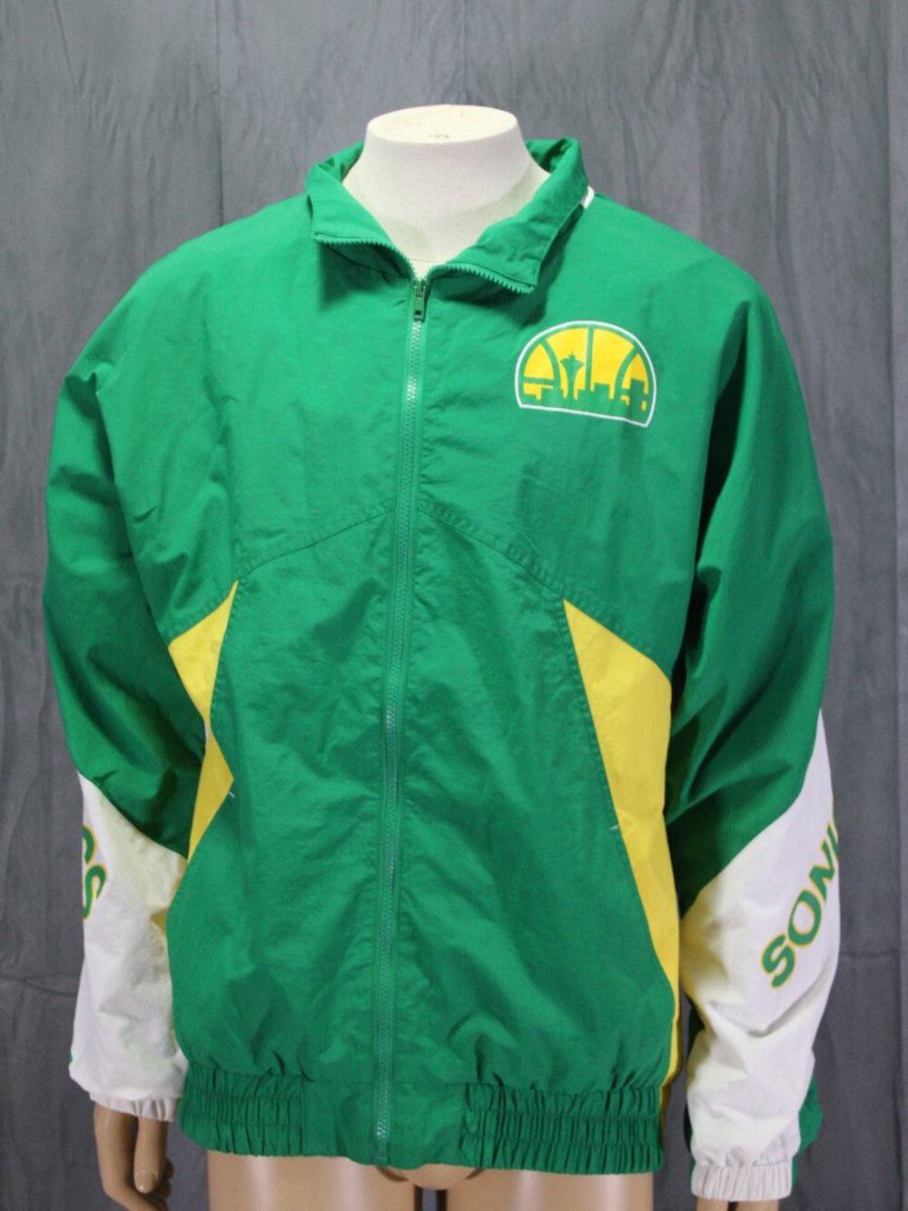 Seattle Supersonics Jacket - Hardwood Classics by Mitchell and Ness - Mens Large